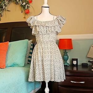 NWOT Ruffled Floral Dress